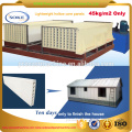 Hot sale prefab homes decorative 3d insulated hollow panel production for partition wall